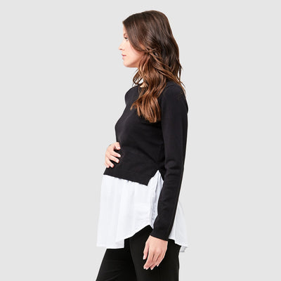 Black Pia Nursing Knit