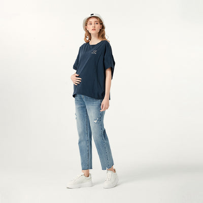 Light blue Maternity Boyfriend Jeans