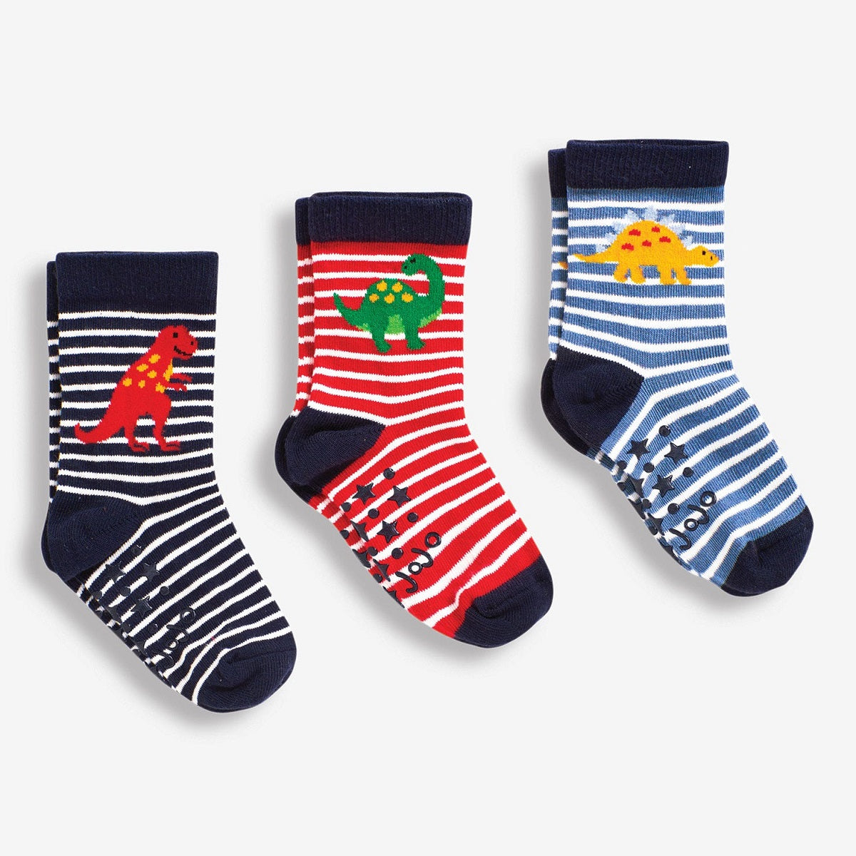 3-Pack Baby Dino Sock