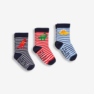 3-Pack Baby Dino Sock