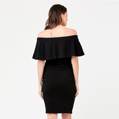 Black Soiree Off Shoulder Dress