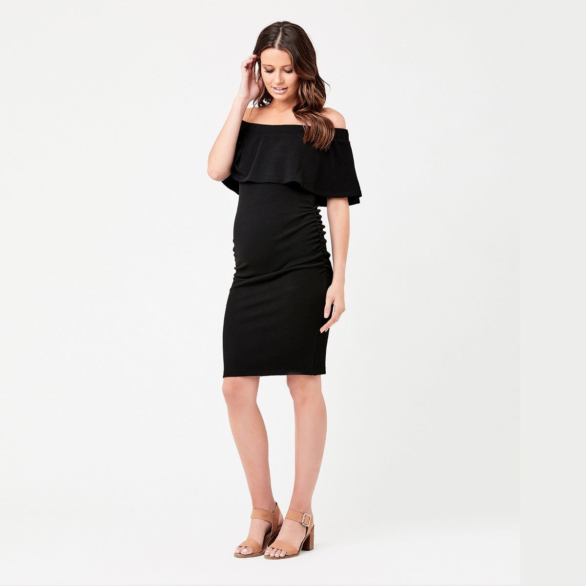 Black Soiree Off Shoulder Dress