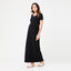 Black Maxi Crop Top Nursing Dress