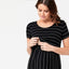 Black Maxi Crop Top Nursing Dress