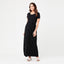 Black Maxi Crop Top Nursing Dress