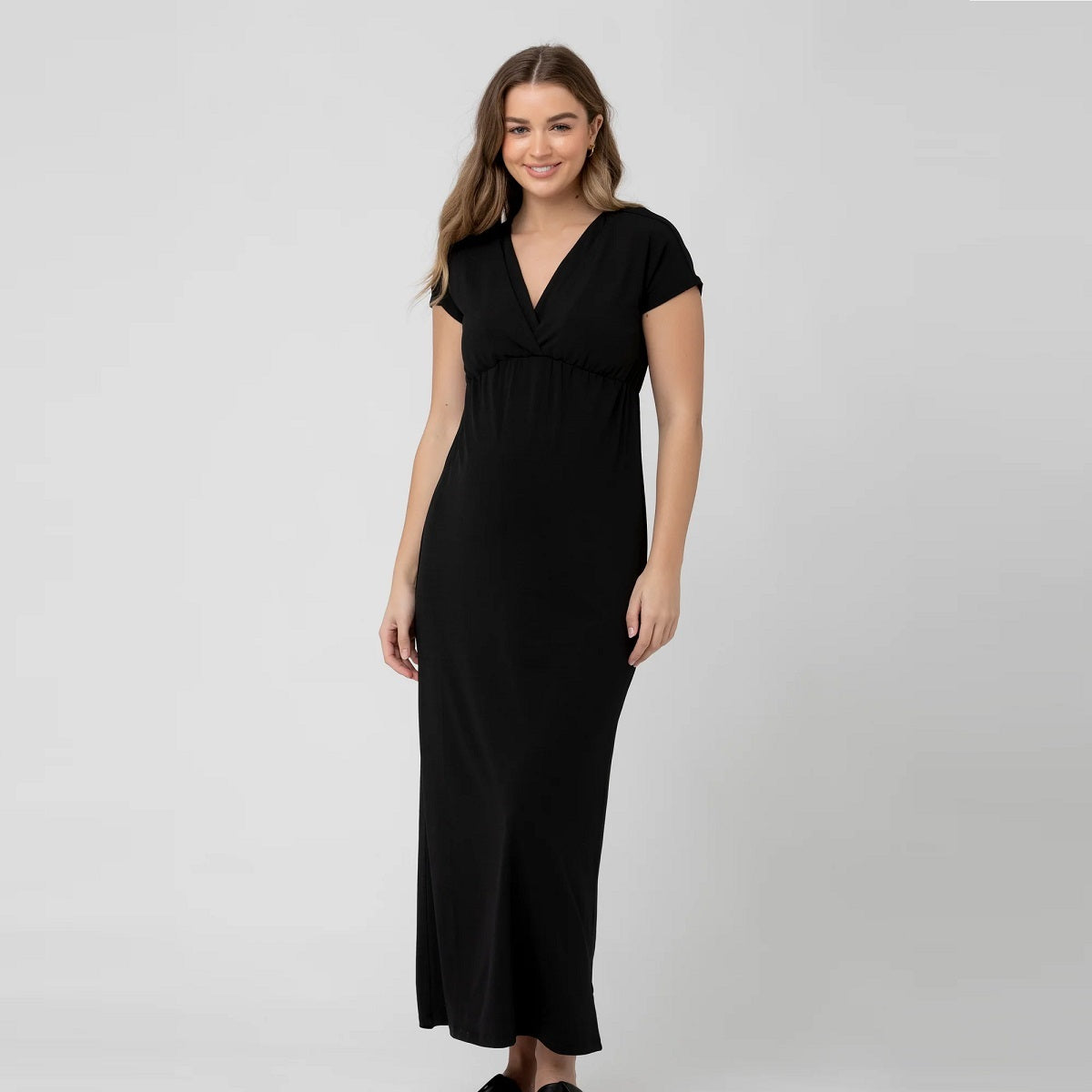 Black Misha Nursing Dress