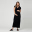 Black Misha Nursing Dress