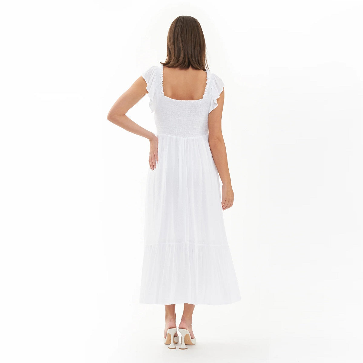 White Hail Spot Dress