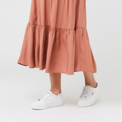 Terracotta Lynsey Tiered Skirt