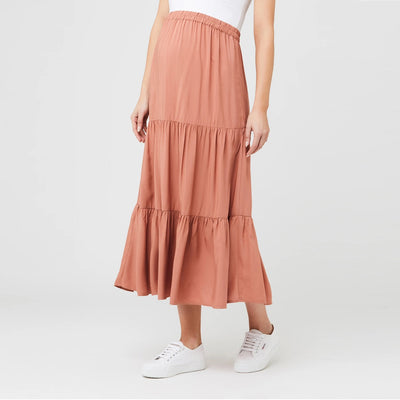 Terracotta Lynsey Tiered Skirt