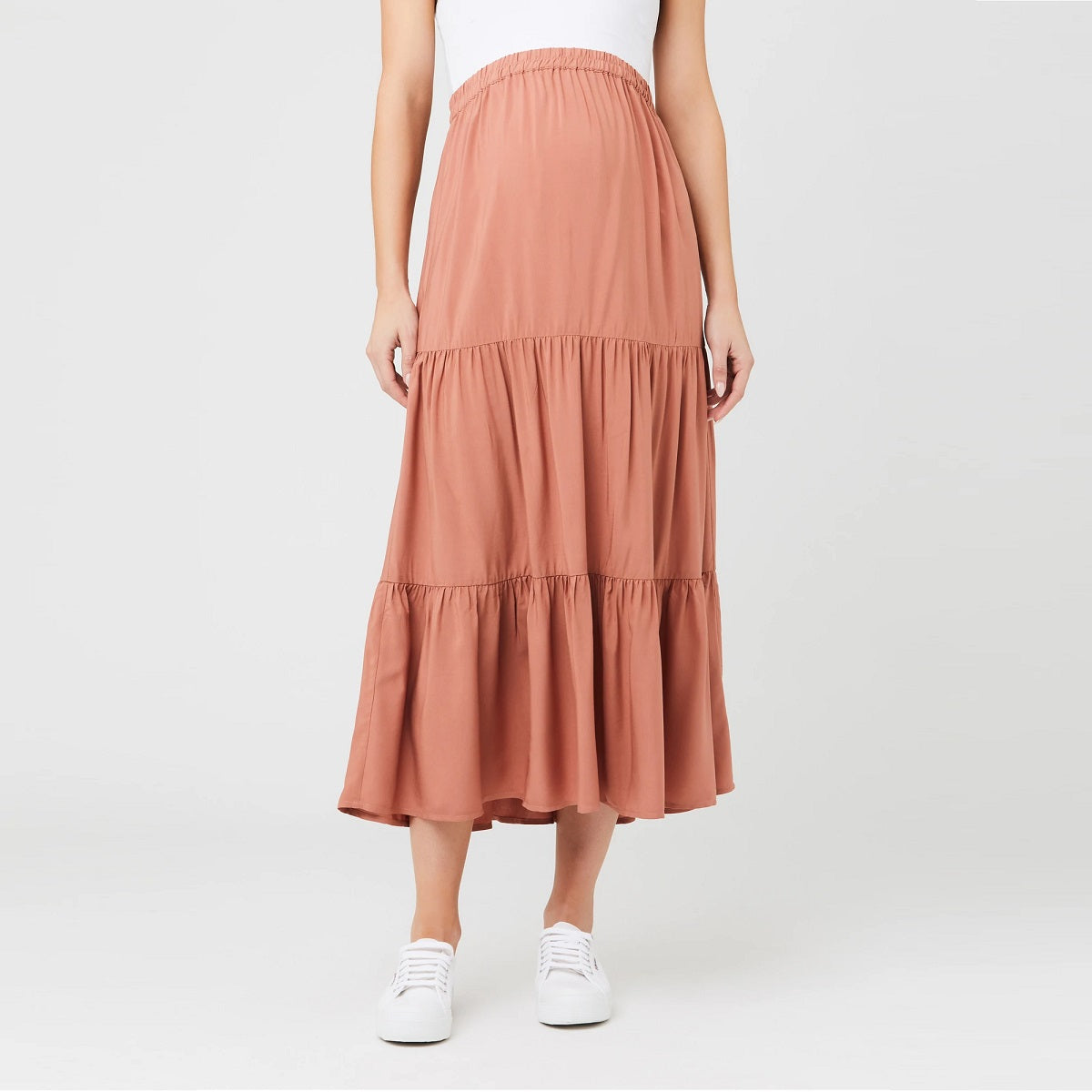 Terracotta Lynsey Tiered Skirt