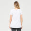 White Short Sleeve Raw Edge Nursing Top