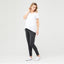 White Short Sleeve Raw Edge Nursing Top