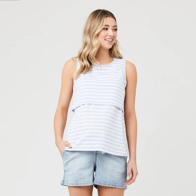 Pale Blue Lionel Nursing Tank