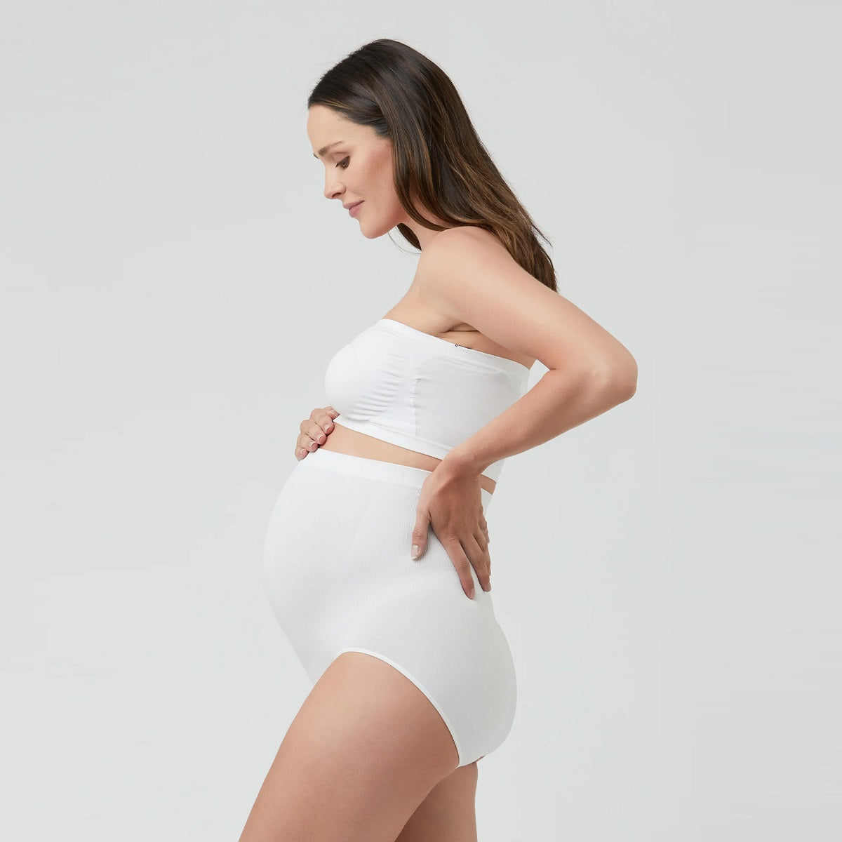 White Seamless Bandeau