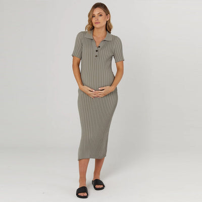 Sage Luxe Polo Dress