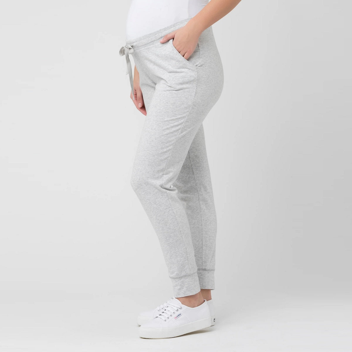 Silver Organic Jersey Joggers