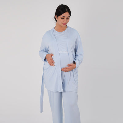 Blue Lace Pajama Set
