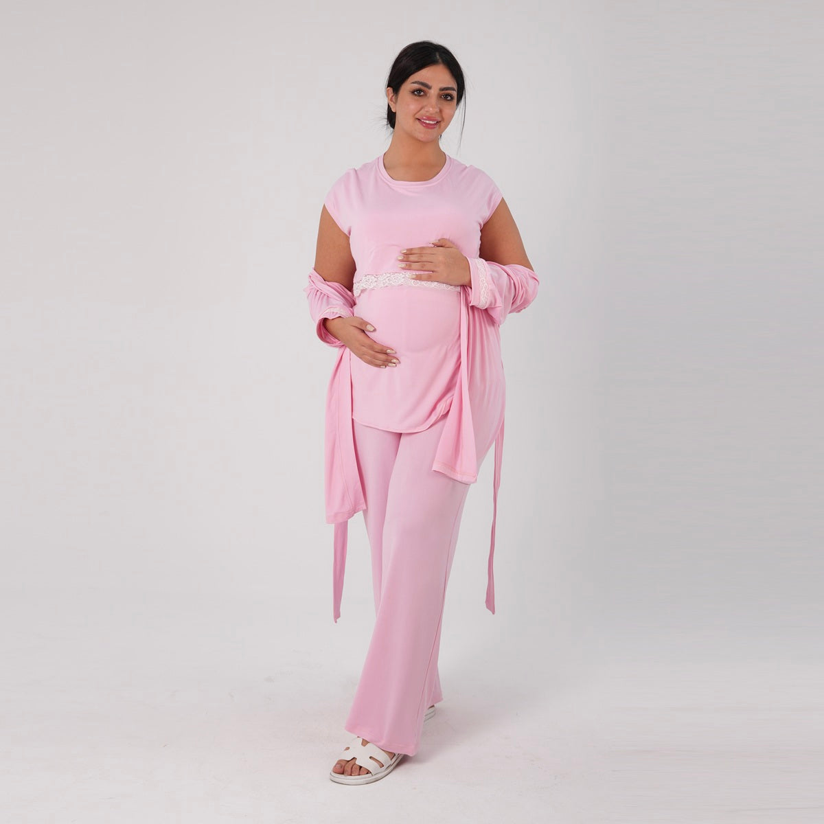Pink Lace Pajma Set