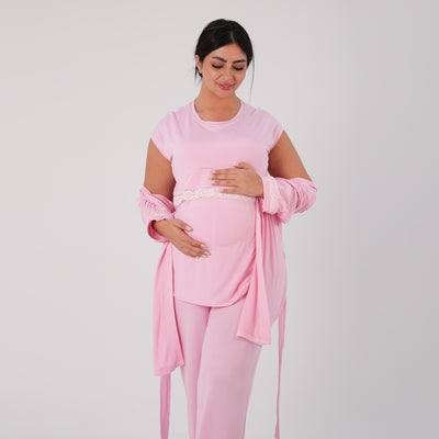 Pink Lace Pajma Set