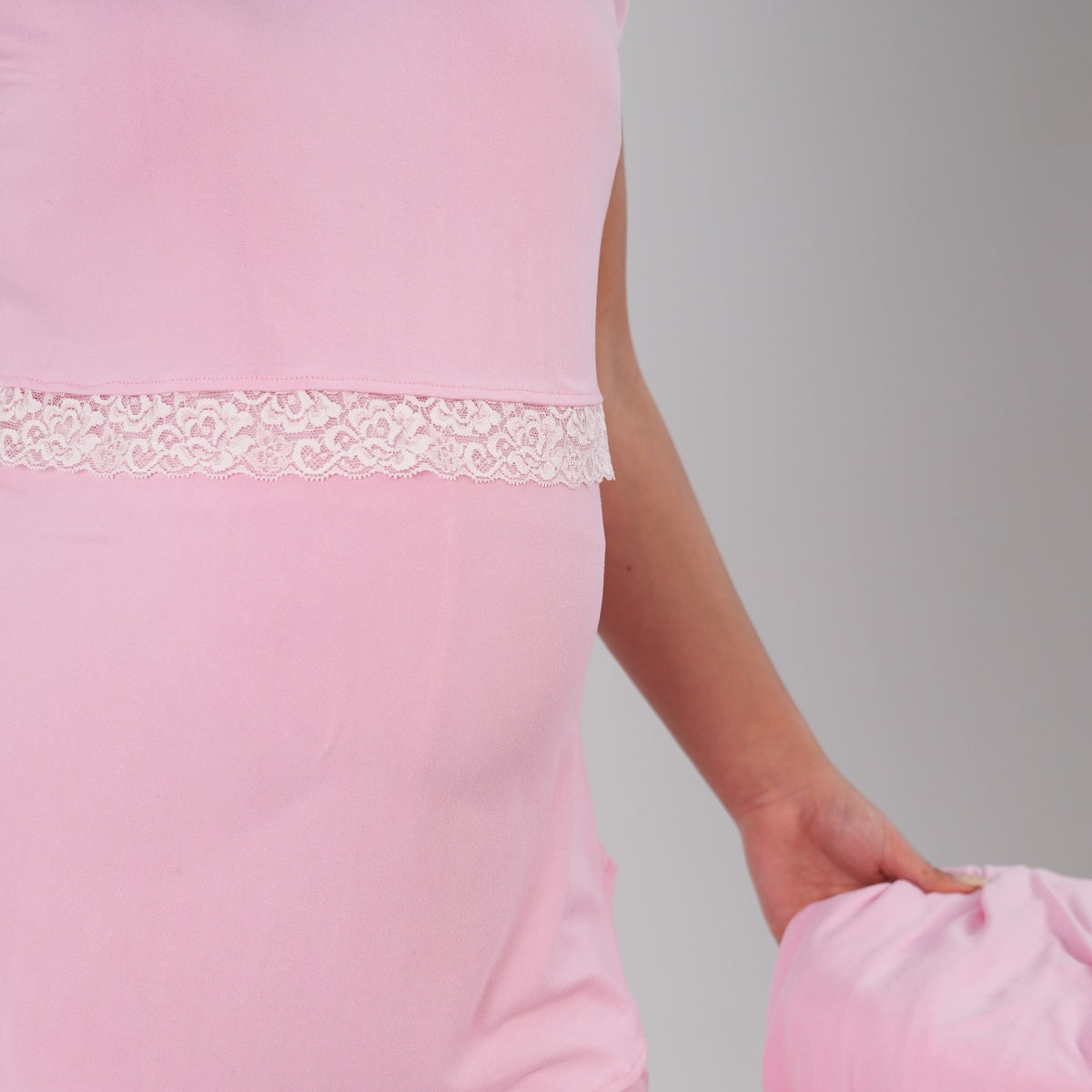 Pink Lace Pajma Set