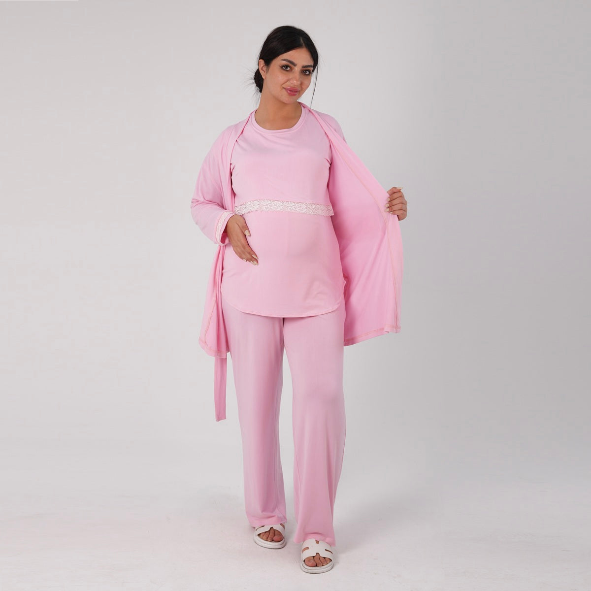 Pink Lace Pajma Set