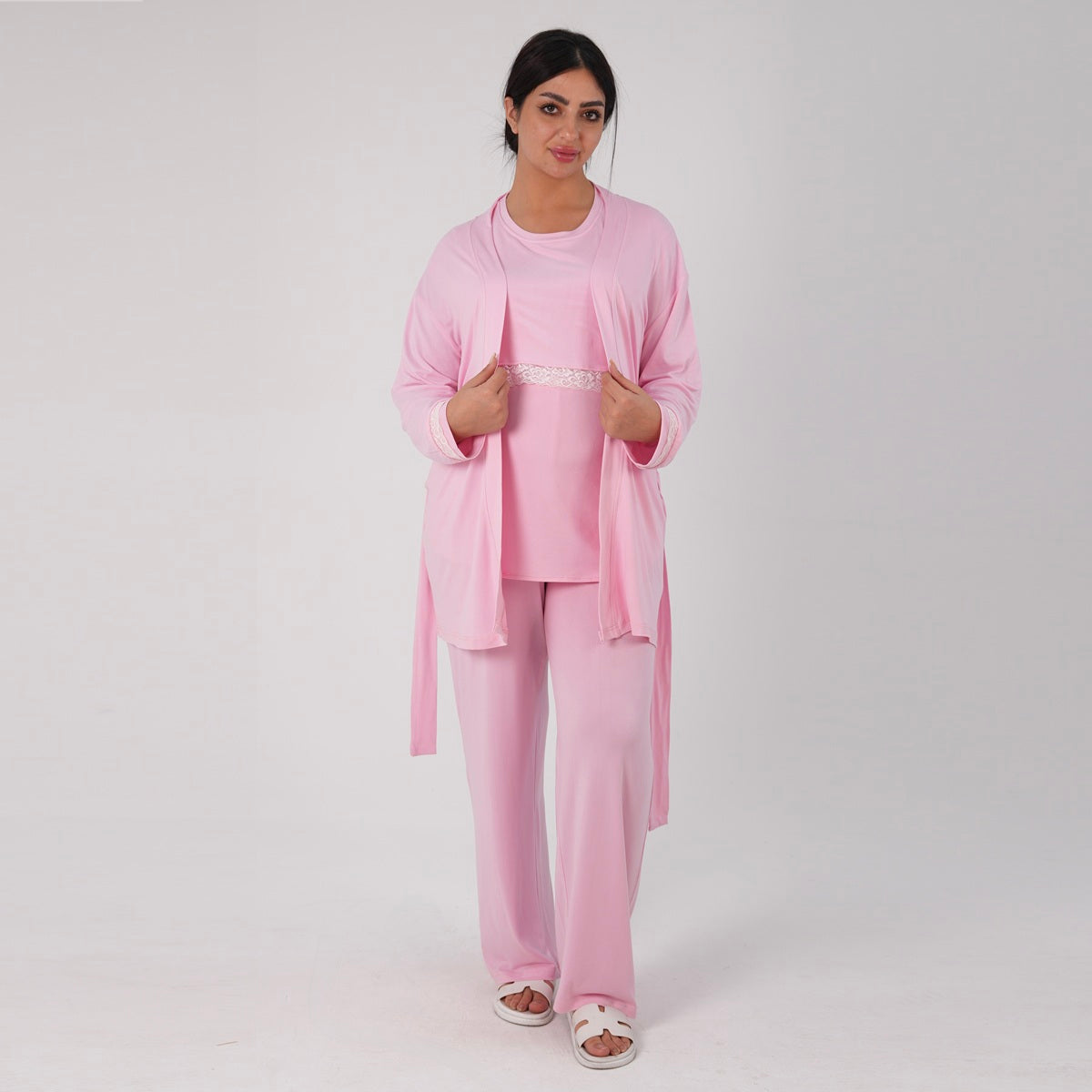 Pink Lace Pajma Set