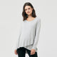 Silver Marle Raw Edge Nursing Top