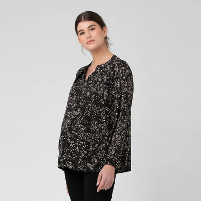 Black Trixie Nursing Blouse