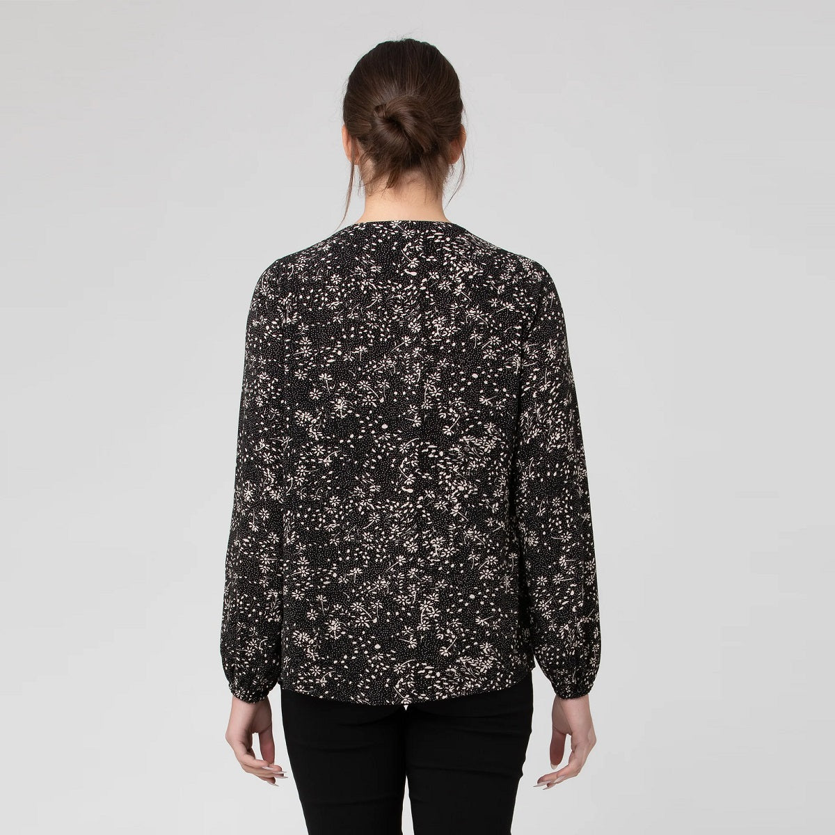 Black Trixie Nursing Blouse