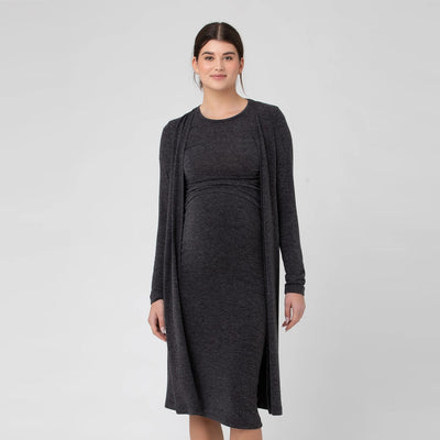 Dark Charcoal Nina Longline Cardigan