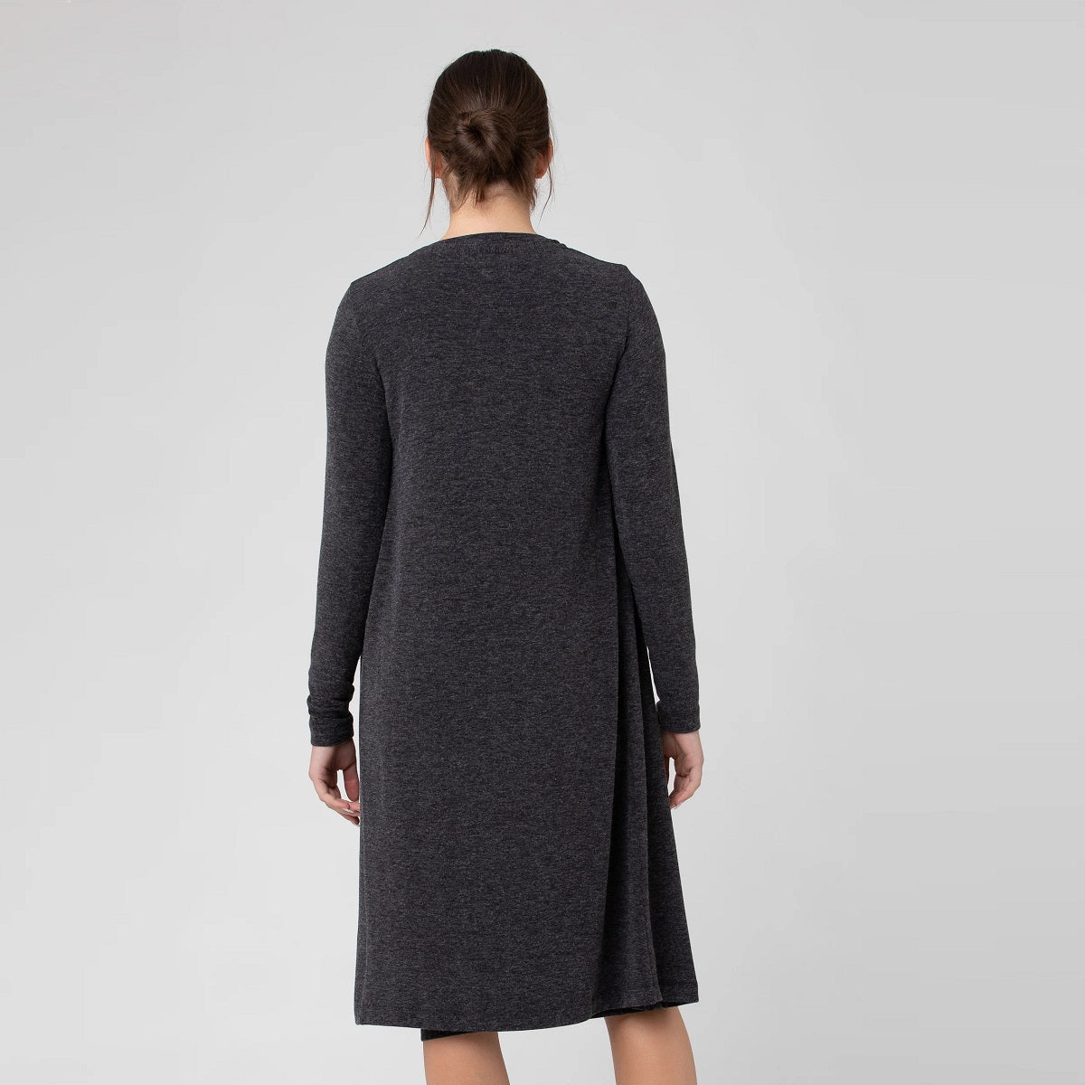 Dark Charcoal Nina Longline Cardigan