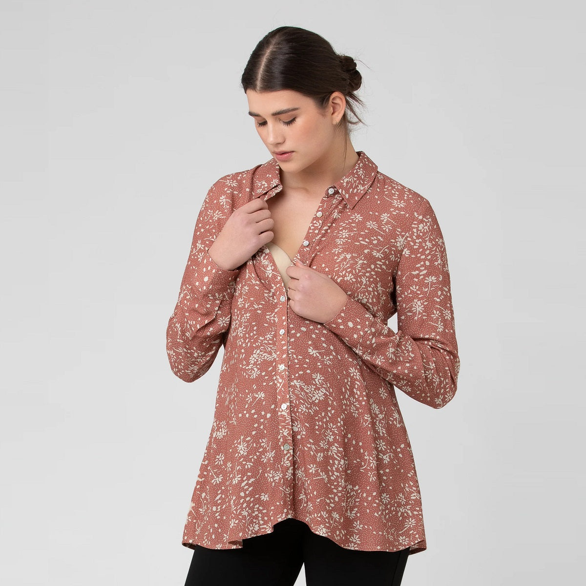 Rose Katya Peplum Shirt