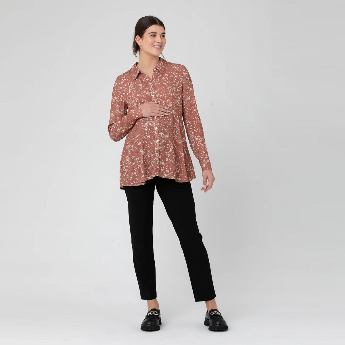 Rose Katya Peplum Shirt