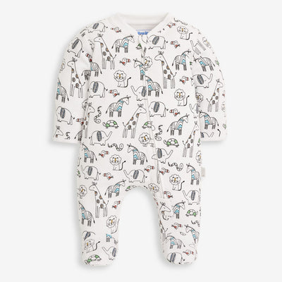 Safari Print Zip Sleepsuit