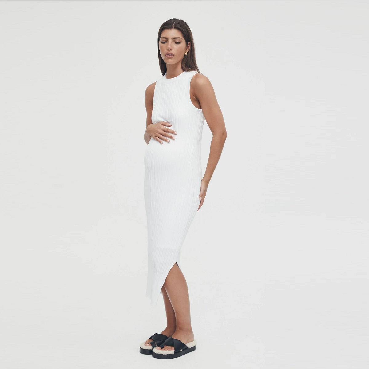 White Luxe Shift Dress