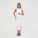 White Luxe Shift Dress
